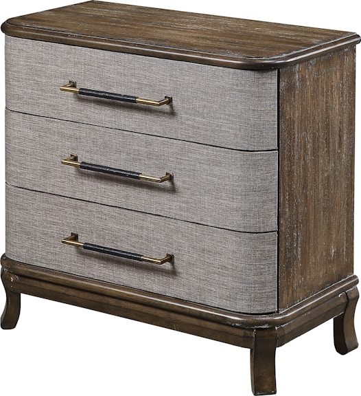 Coast2Coast Home Theodora 3 Drawer Storage Chest with Fabric Drawer Fronts 48179