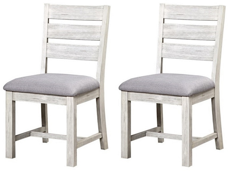 Coast2Coast Home Aspen Court II (48223) - Solid Wood Upholstered Seat Ladder Back Accent Dining Chair 48223