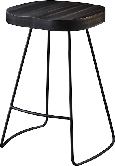 Coast2Coast Home Canyon Ridge Brown Huck Brown Vintage Swivel Accent Stool with Metal Legs 51572