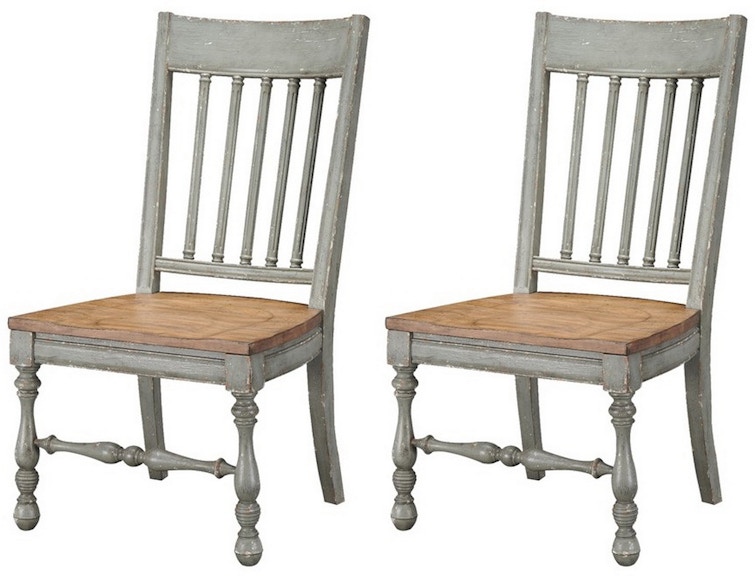 Coast2Coast Home Weston Asher Rustic Latter Back Dining Chairs - Set of 2 60219