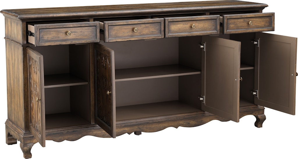 Buffet Credenza With Four Drawers