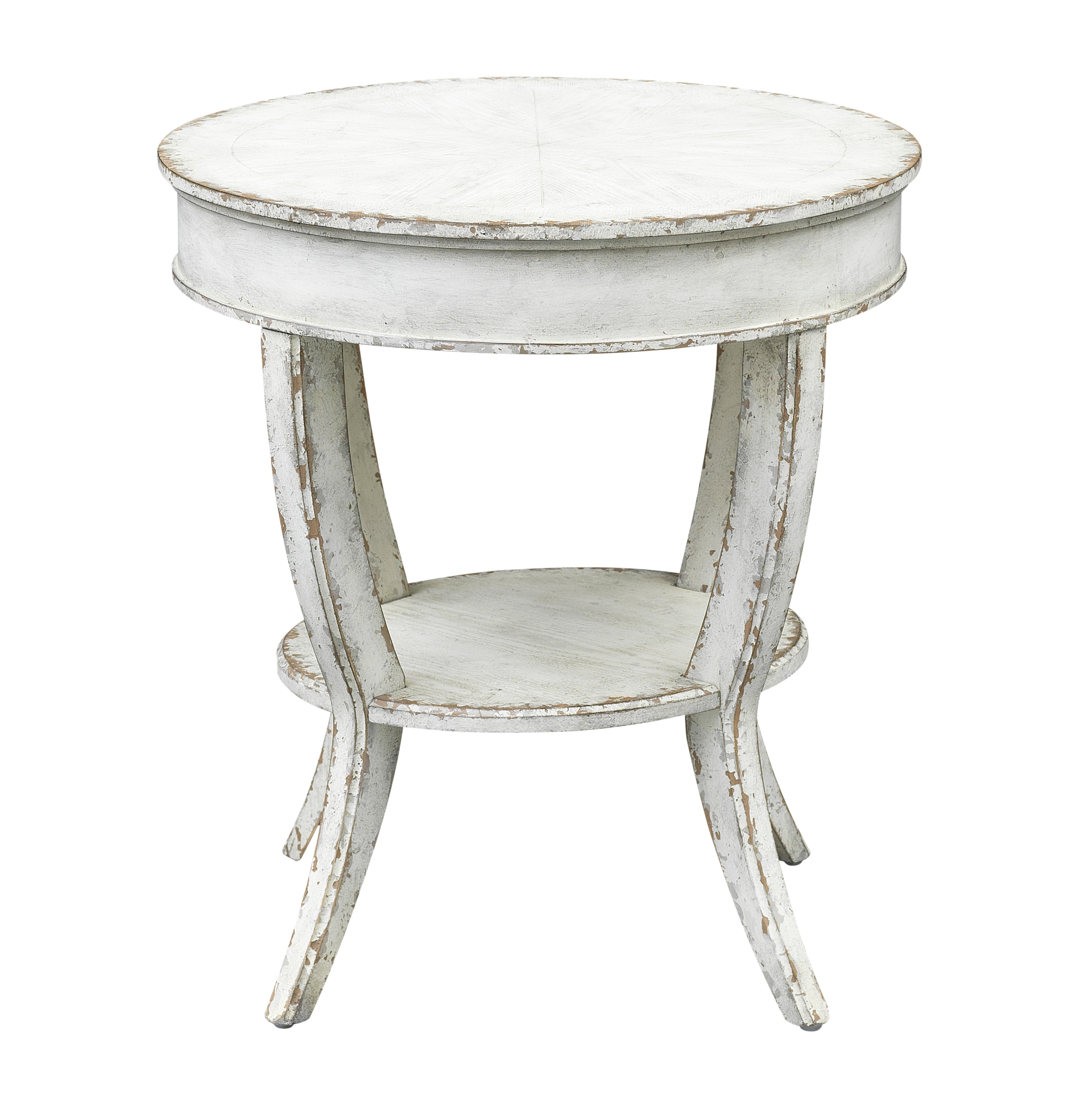 Chairside discount table white