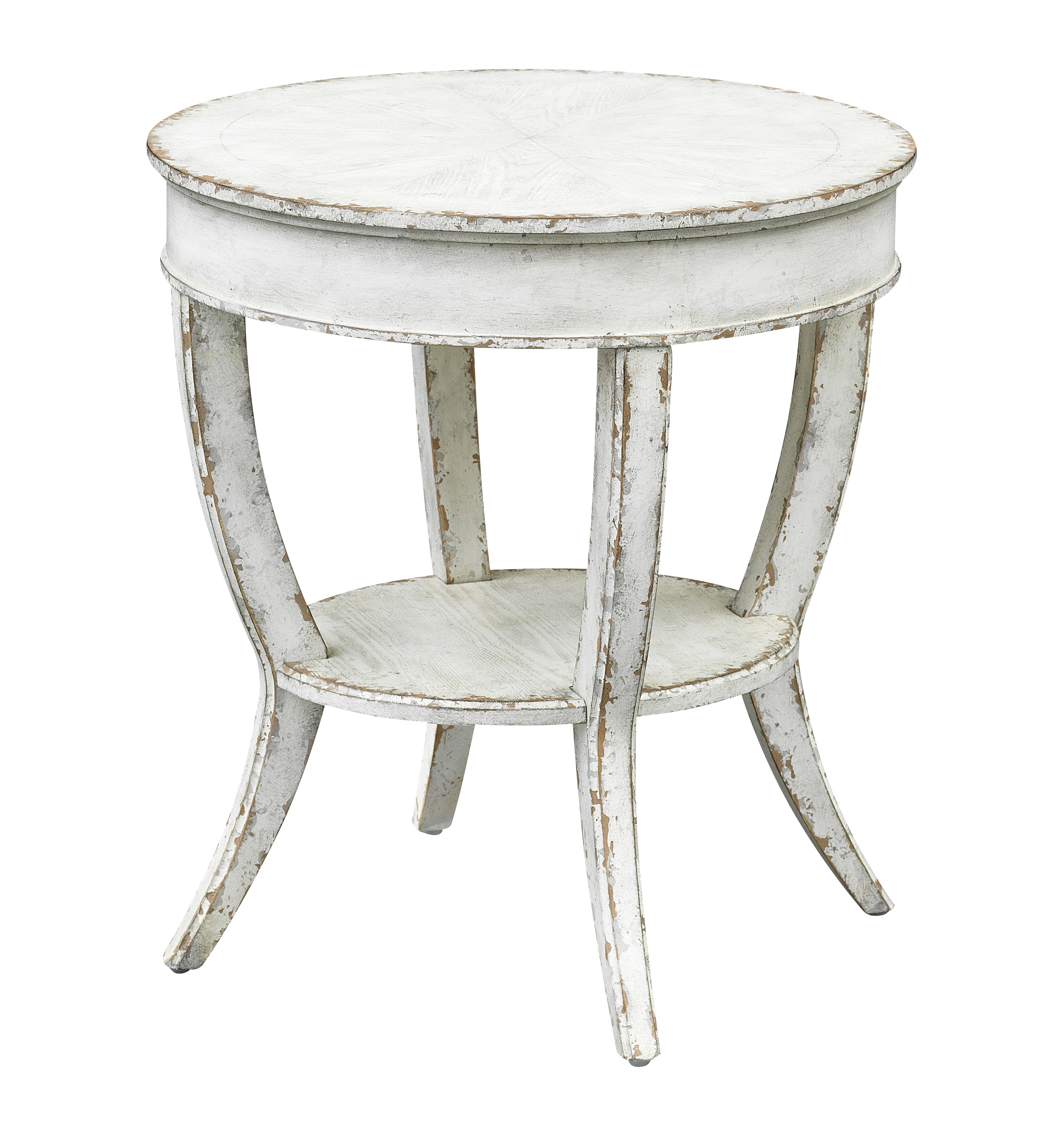 Distressed off hotsell white end tables