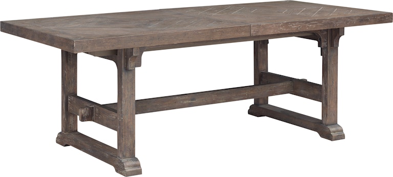 Coast2Coast Home Sussex Emmett Large 120"Lx 40"Wx 30"H Farmhouse Solid Wood Dining Room Table with Two 18" Leaves 60254