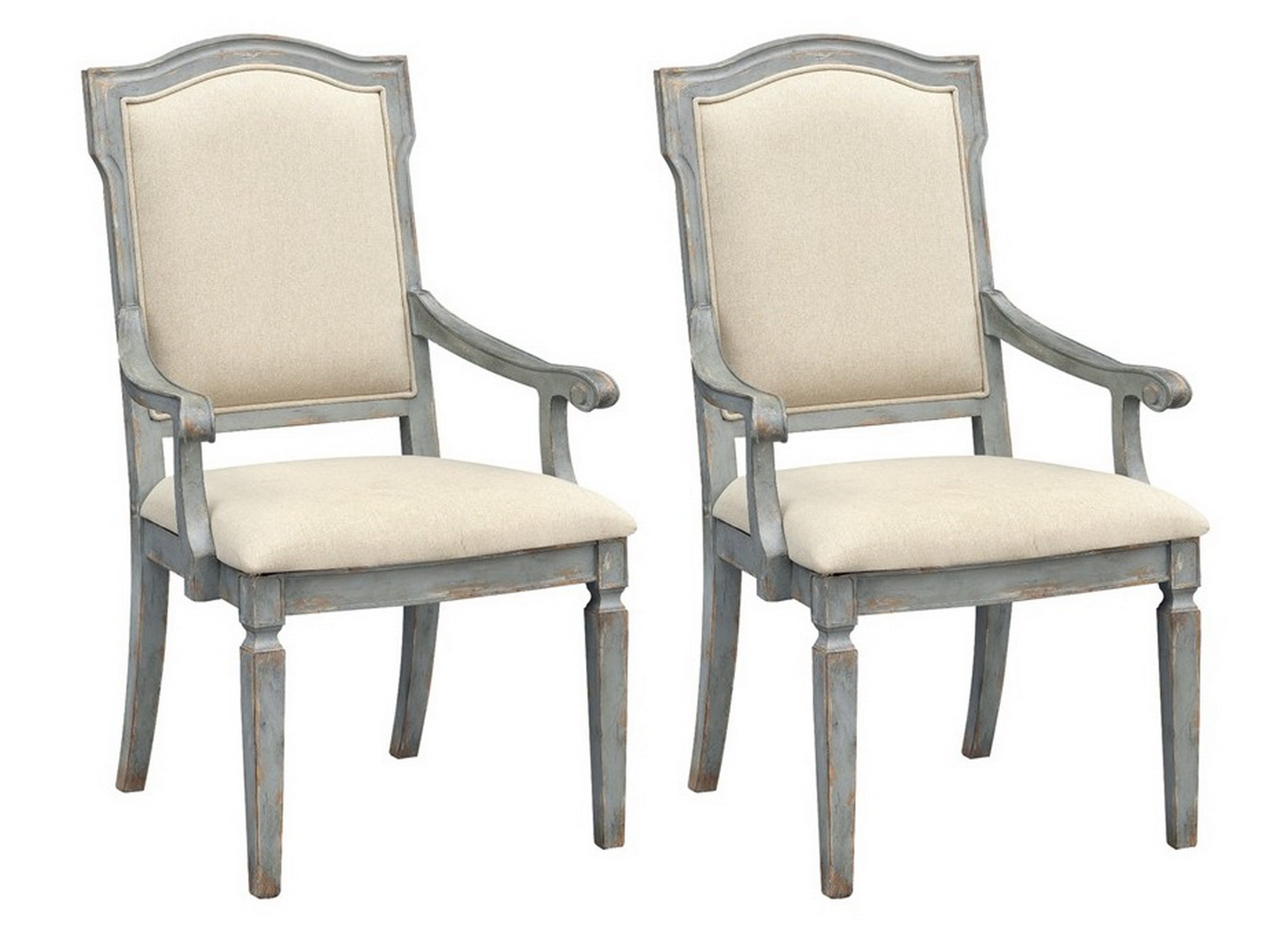 High back upholstered online dining chairs with arms