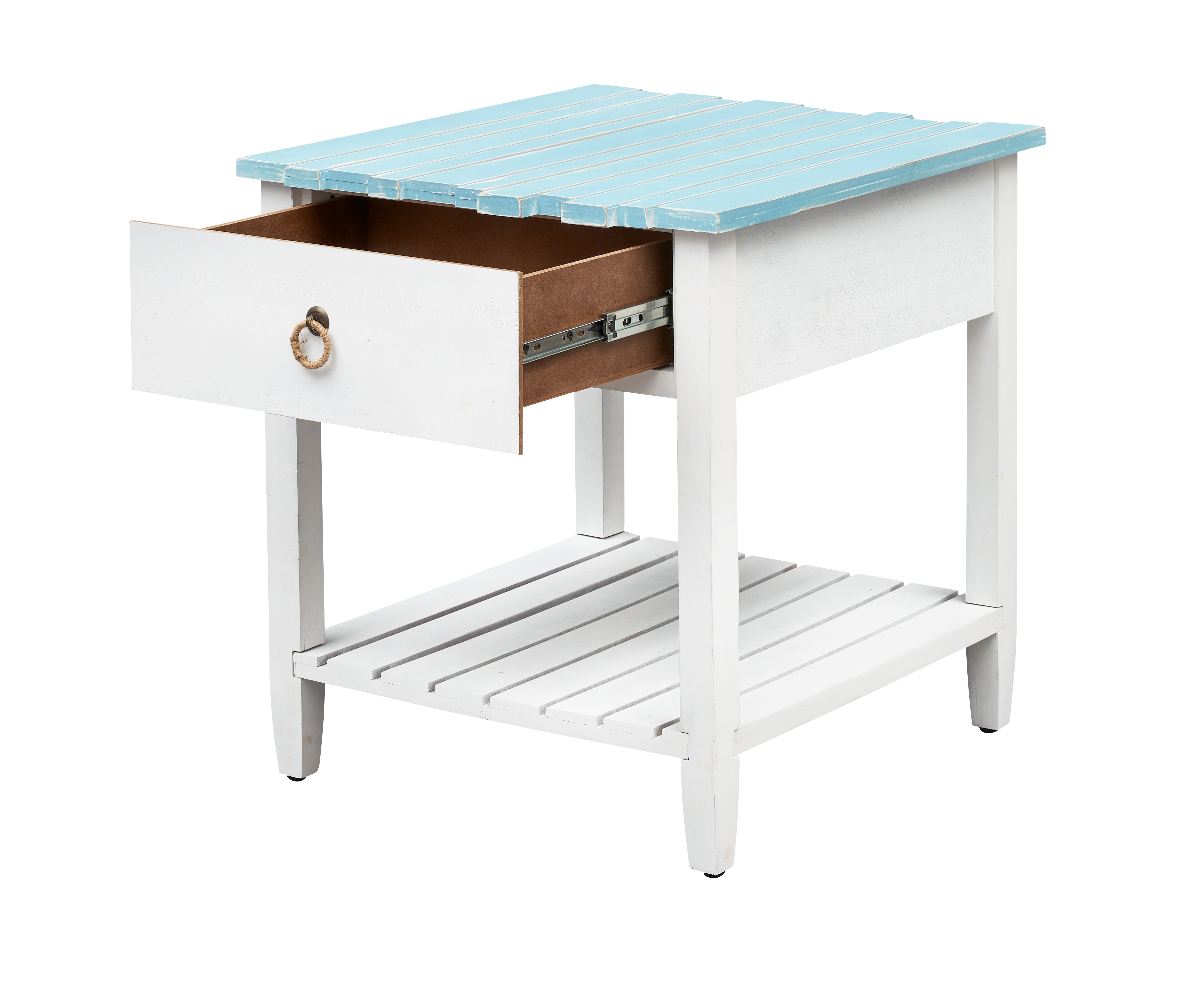 Coast2Coast Home Yasha Plank Style Top 1 Drawer Accent End