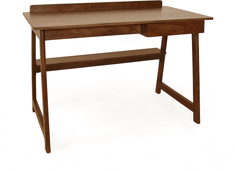 Coast2Coast Home Pace Classic One Drawer Writing Desk for Home Office - Warm Natural Finish 69234