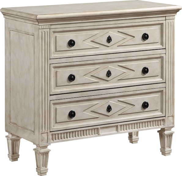 Coast2Coast Home Colette Antique Inspired 3 Drawer Storage Chest - Weathered White 71148 71148