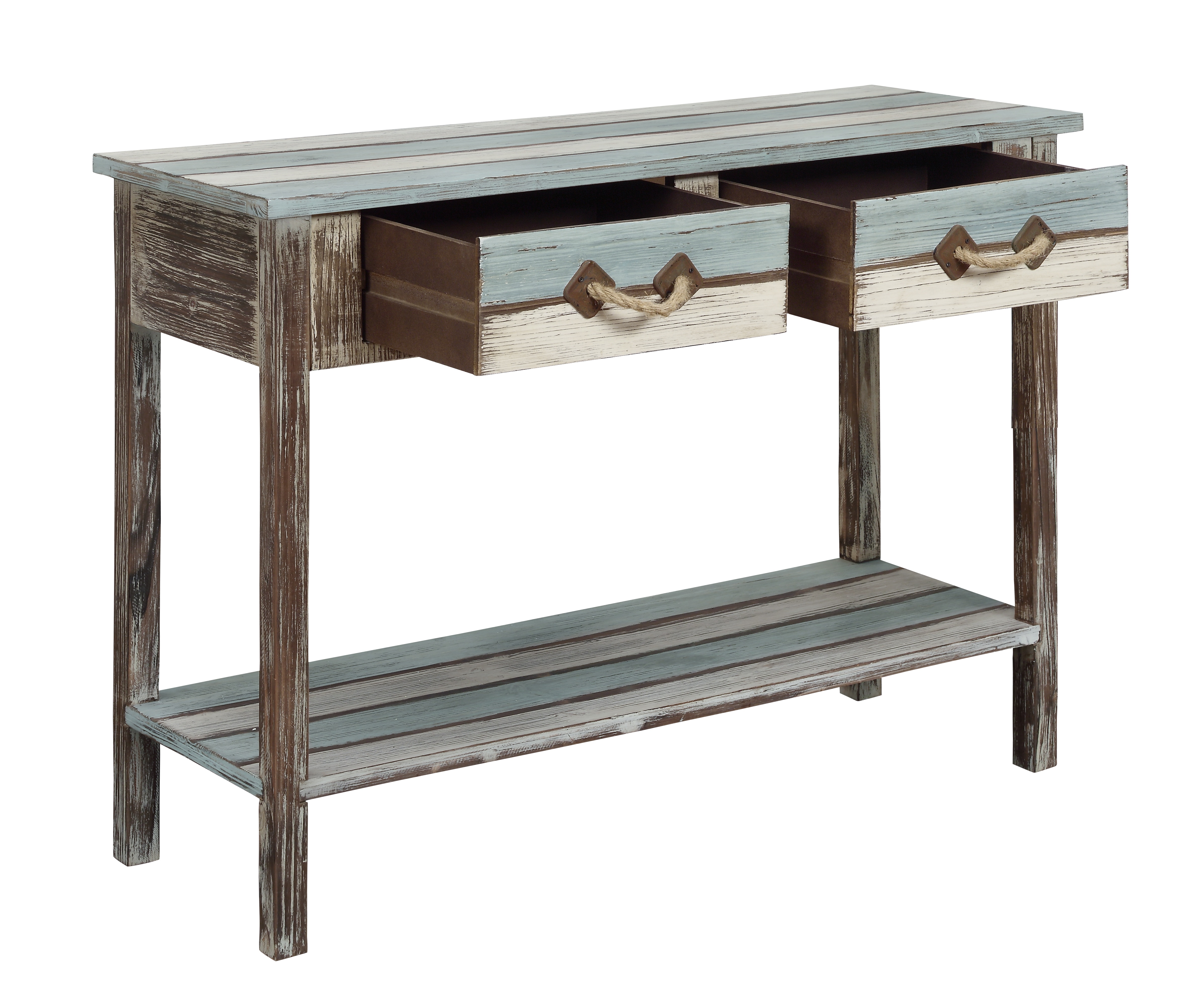 multicolor console table