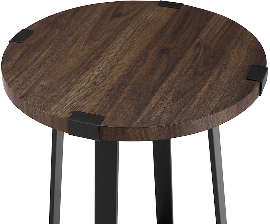 18 Rustic Urban Wood And Metal Wrap Round Accent Side Ft Myers 18 Rustic Urban Wood And Metal Wrap Round Accent Side Table