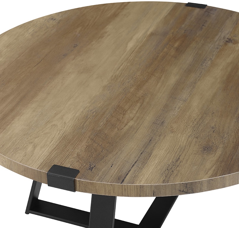 30 Rustic Urban Wood And Metal Wrap Round Coffee Table Ft Myers 30 Rustic Urban Wood And Metal Wrap Round Coffee Table