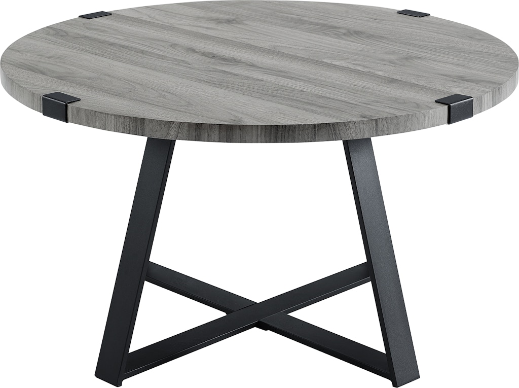 Ft Myers Living Room Rustic Round Coffee Table Af30mwctsg Walter E Smithe Furniture Design