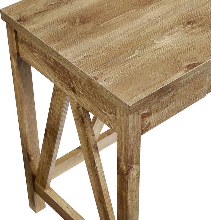 Ft Myers Home Office 46 Rustic Farmhouse A Frame Computer Writing Desk With Drawer Weddw46afbw Walter E Smithe Furniture Design