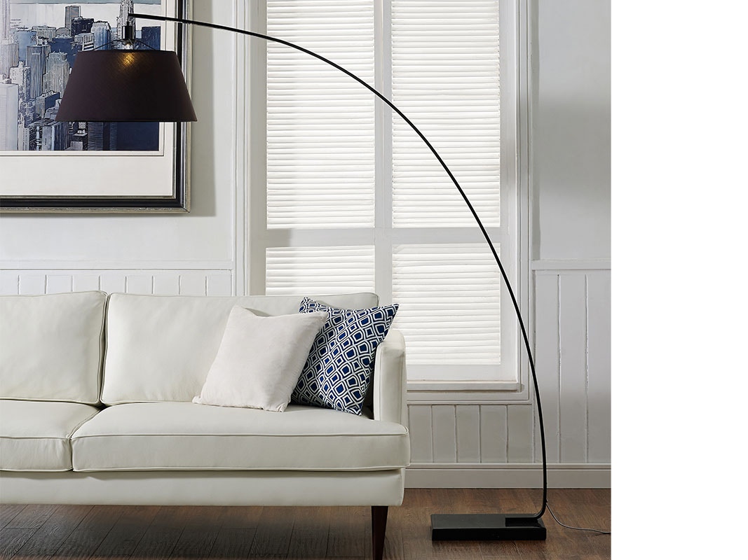 Ft Myers Lamps And Lighting Mid Century Modern Flex Arch Floor Light Lamp Black Wedlifl72flebl Walter E Smithe Furniture Design