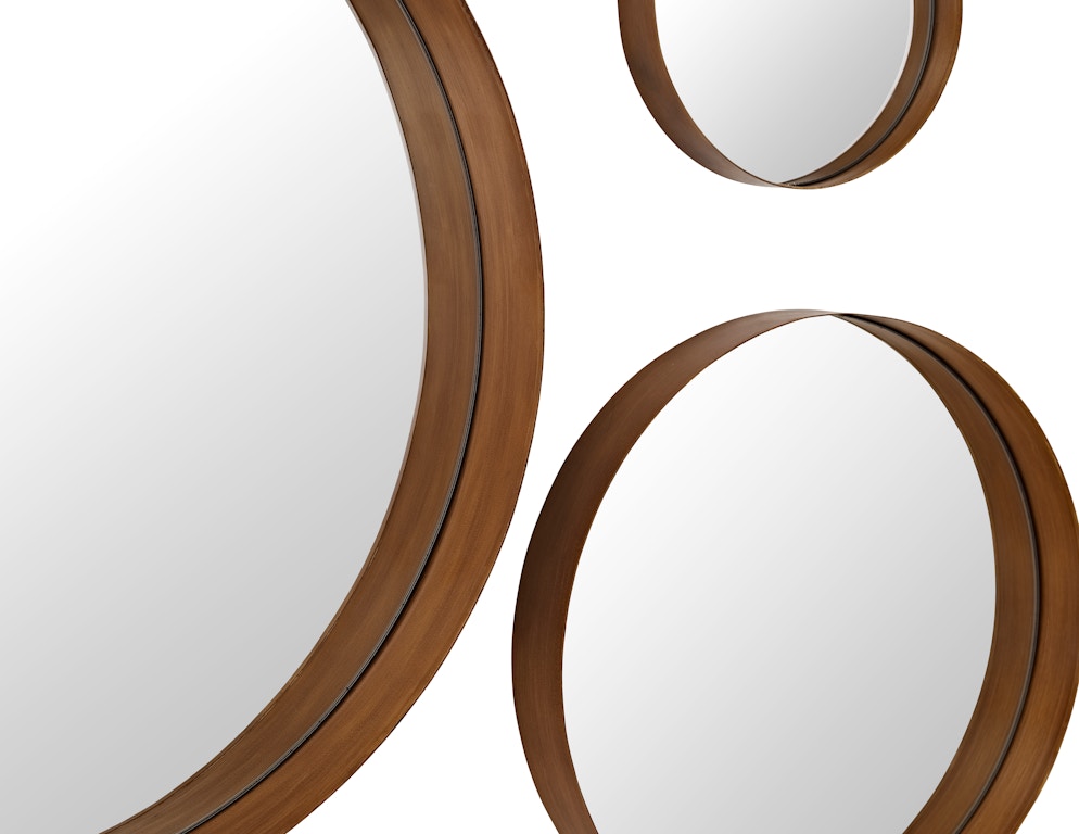 Banded Round Copper Metal Wall Mirrors Set Of 3 Wedm22br3cpr Ft Myers Banded Round Copper Metal Wall Mirrors Set Of 3 Wedm22br3cpr From Walter E