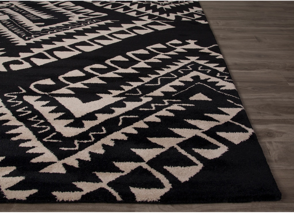 Jaipur Rugs Floor Coverings Hand Tufted Geometric Pattern Jaipur Rugs Hand Tufted Geometric Pattern Black White Wool Area Rug Azt05