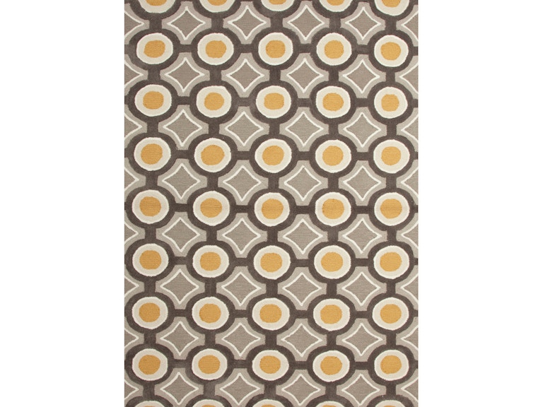 Jaipur Rugs Hand-Tufted Geometric Pattern Polyester Gray/Yellow