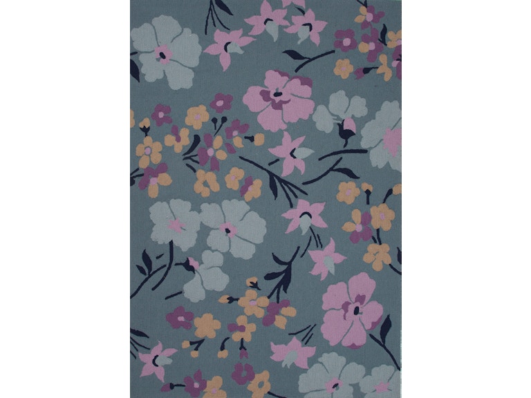 Jaipur Rugs Floor Coverings Jaipur Hand Tufted Floral Pattern Blue Purple Polyester 2x3 Area Rug