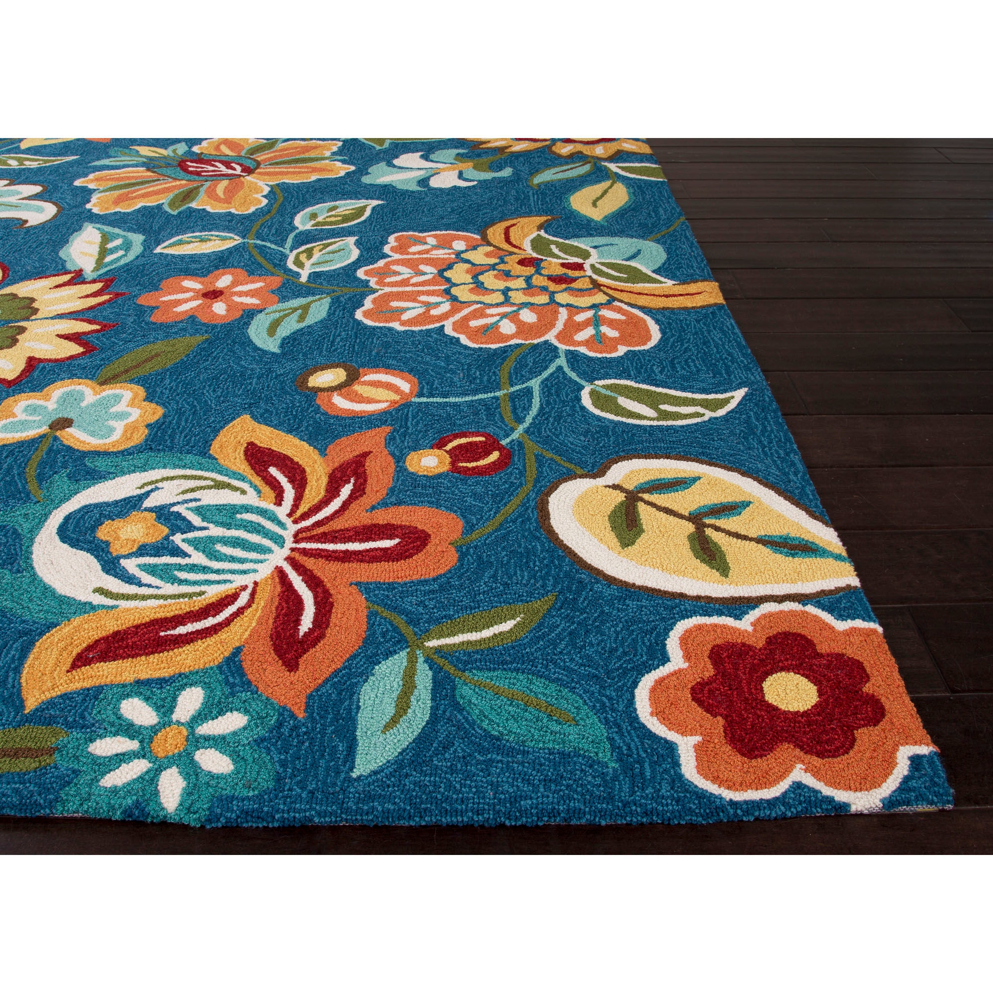 Jaipur Rugs Floor Coverings Jaipur HandTufted Floral Pattern Blue