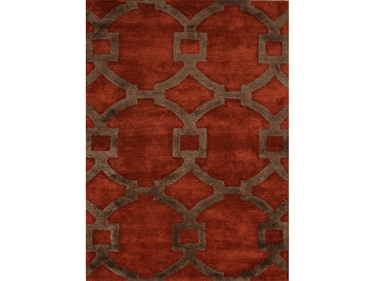 Jaipur Rugs Floor Coverings Hand Tufted Geometric Pattern Wool Art Jaipur Rugs Hand Tufted Geometric Pattern Wool Art Silk Red Brown Area Rug