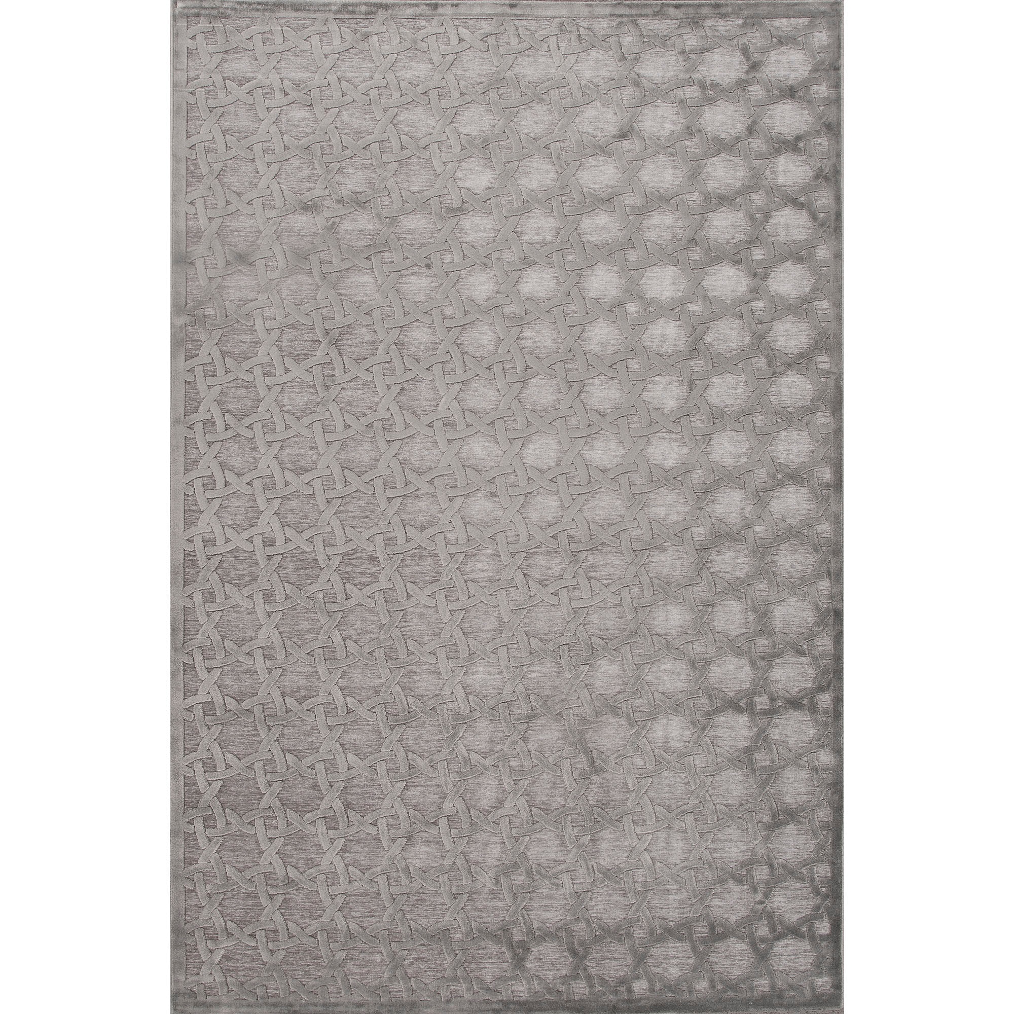 Jaipur Rugs Floor Coverings Machine Made Lustrous Finish Art Silk Chenille Gray Area Rug 9x12