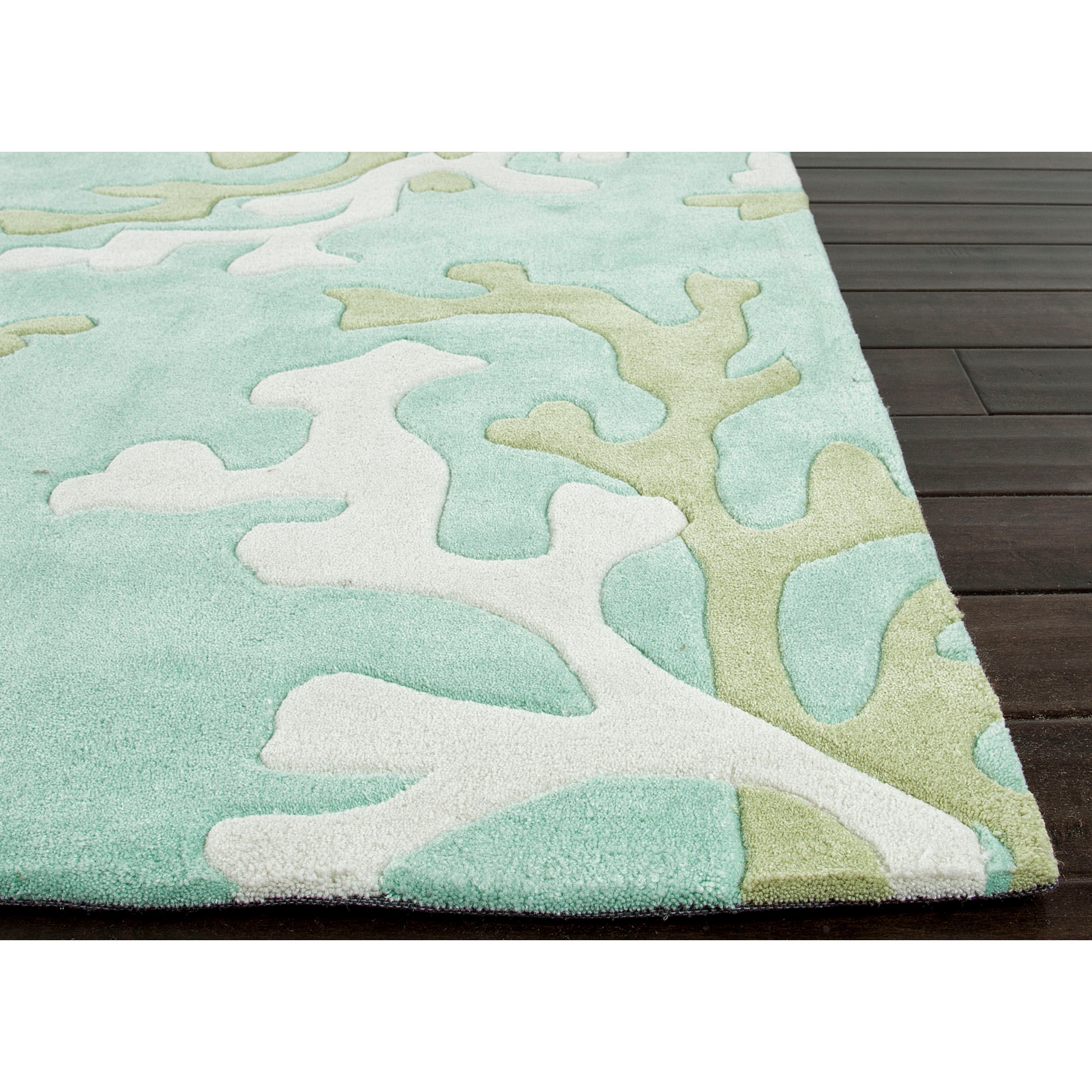 Jaipur Rugs Floor Coverings Hand Tufted Coastal Pattern Polyester Blue Ivory Area Rug 6x6