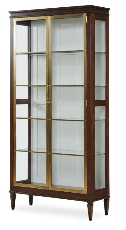 Brass deals curio cabinet