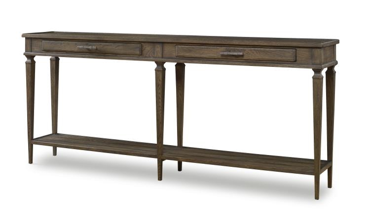 Century Furniture Aiden Console Table Finish Brown Rustic