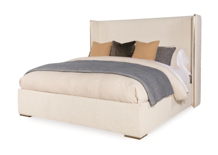 Century Furniture Bedroom Cadence Upholstered Wing Bed - King 6/6