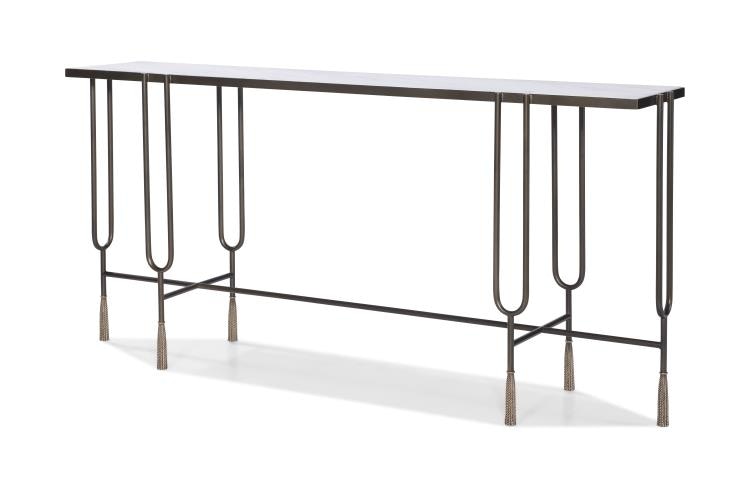 Century Furniture Living Room Harmon Console Table SF6132 Cherry