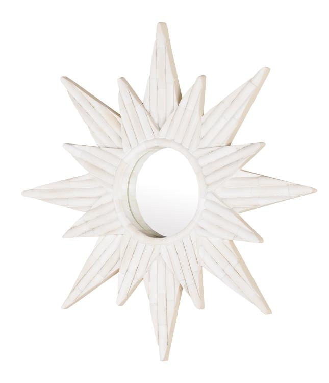Century Furniture Sunburst Bone Mirror SF6219
