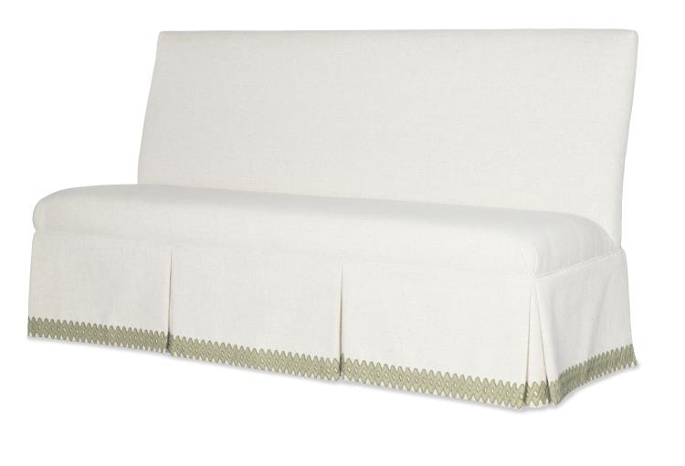 Century Furniture Layla 72 To 84 Skirted Armless Banquette 3380-4-Sk