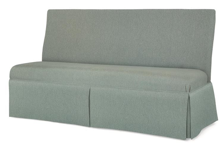 Armless deals dining settee