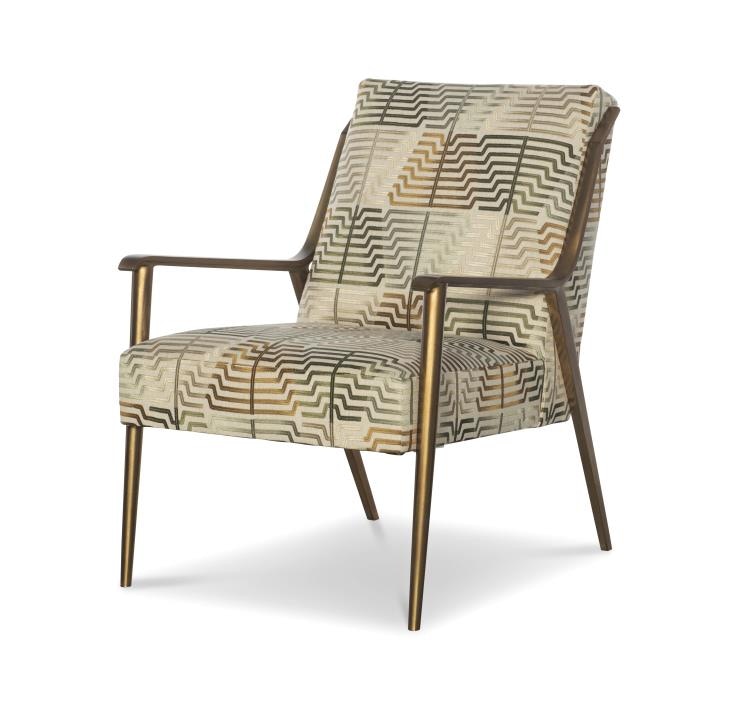 Century Furniture Zola Metal Lounge Chair 3584