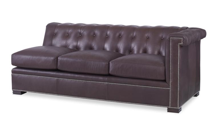 Century Furniture Living Room Modern Chesterfield Right Arm Facing Sofa