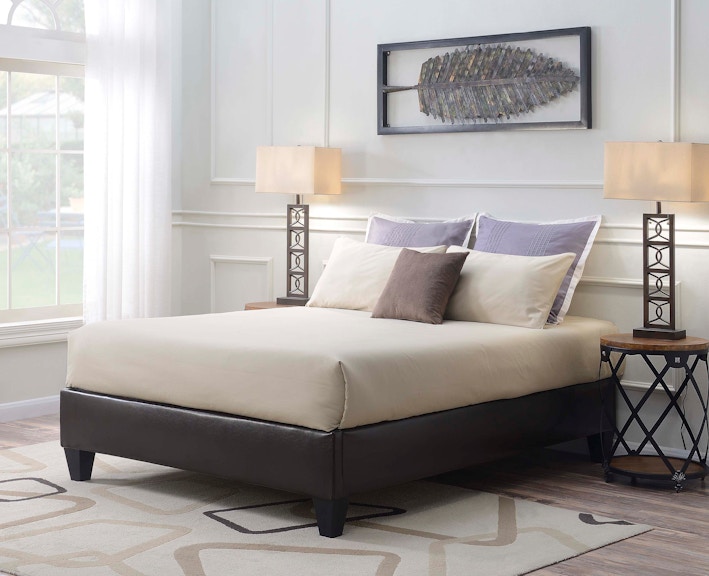 Elements International Abby Upholstered Bed