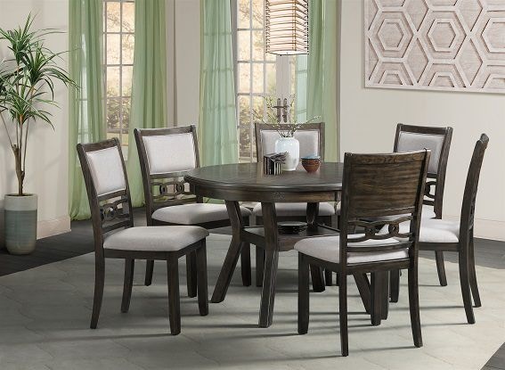 Elements International Dining Room Amherst Dark Dining Set Elements International Mesquite Tx