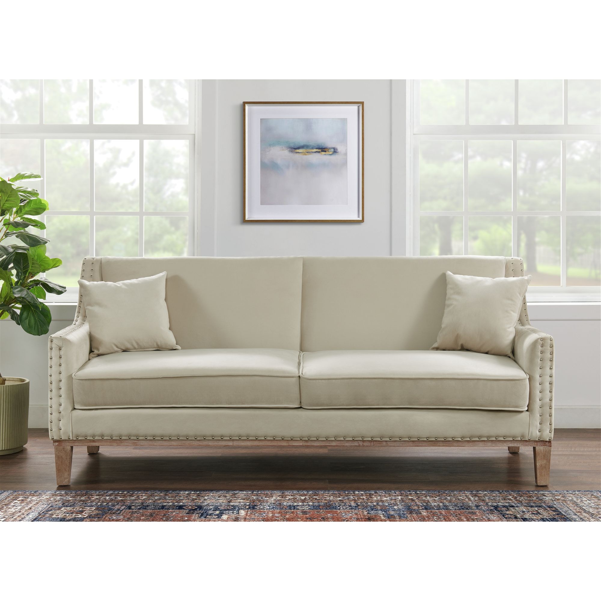 Elements International Living Room Augusta Sofa Woodstock Furniture Mattress Outlet Acworth