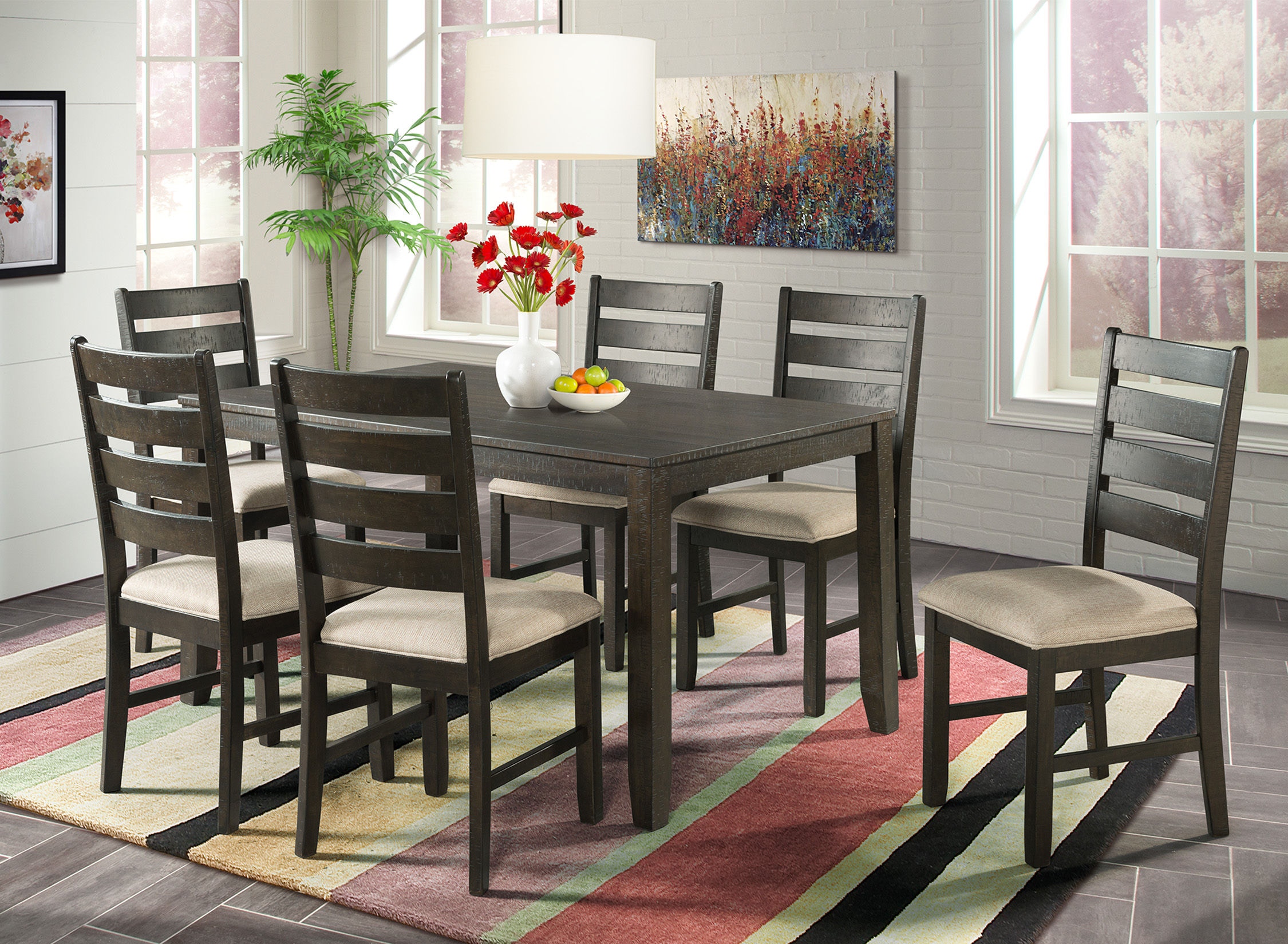 Elements International Dining Room Brock Dining Set Elements