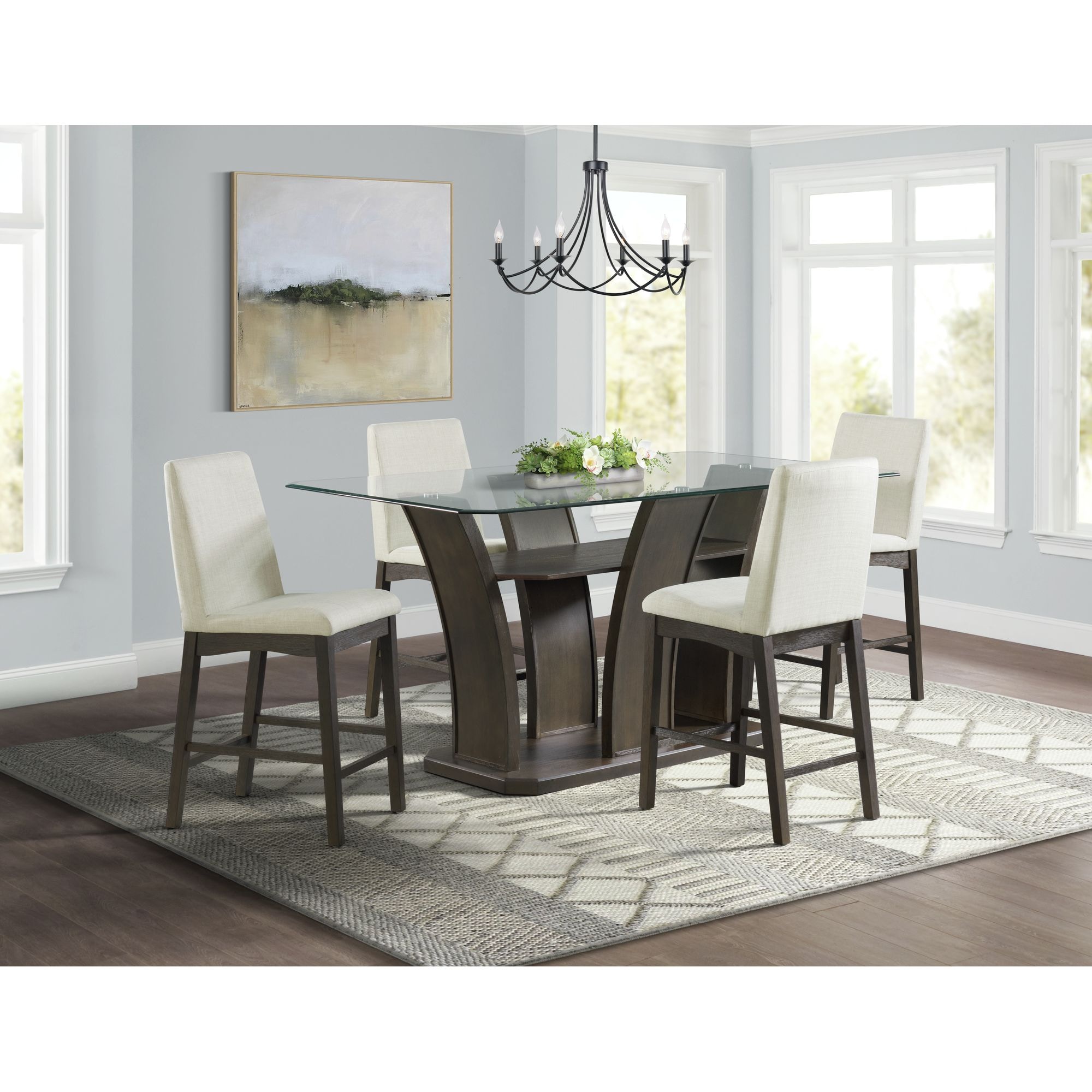  Dapper Rectangular Counter Dining Set 