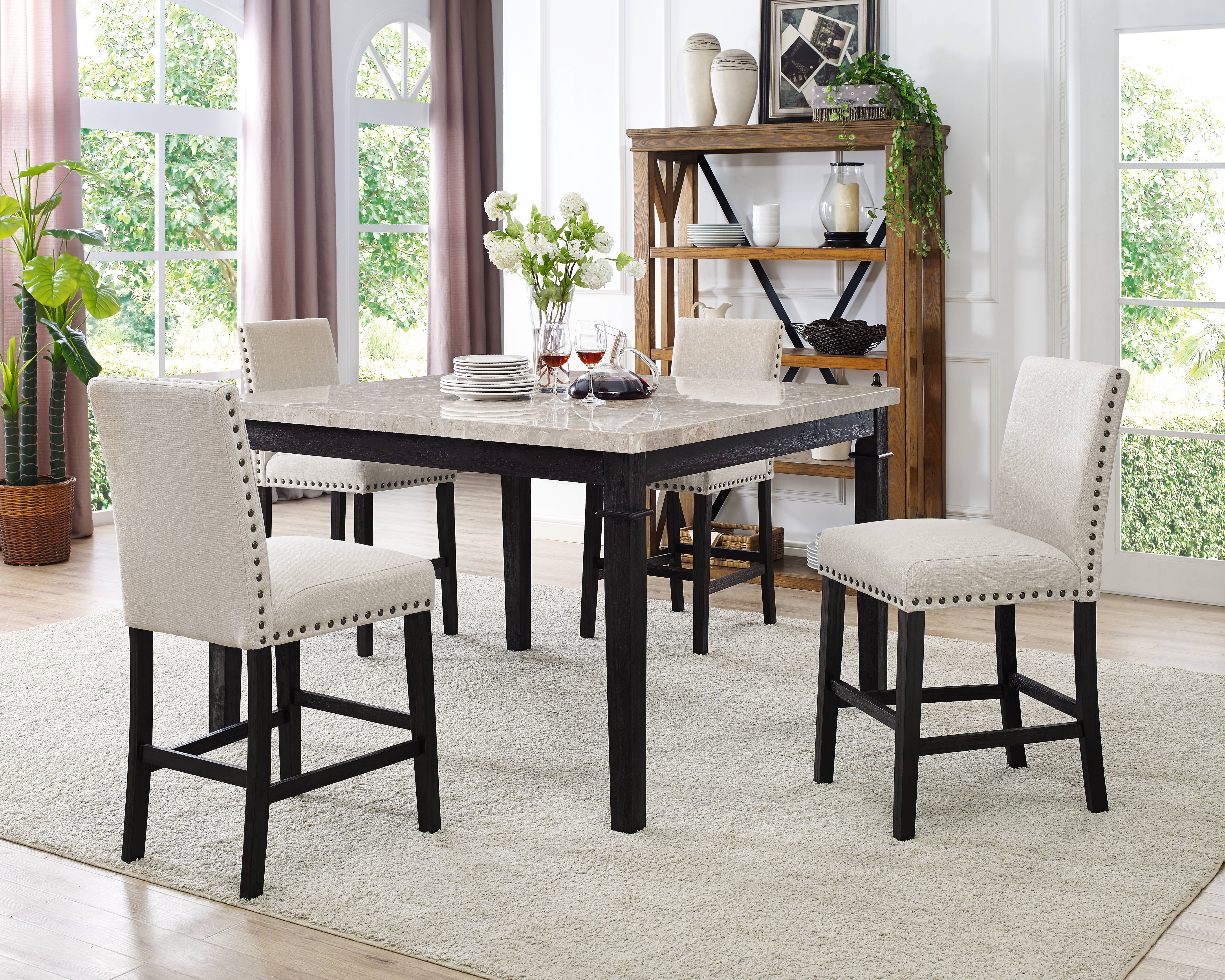 greystone marble dining set