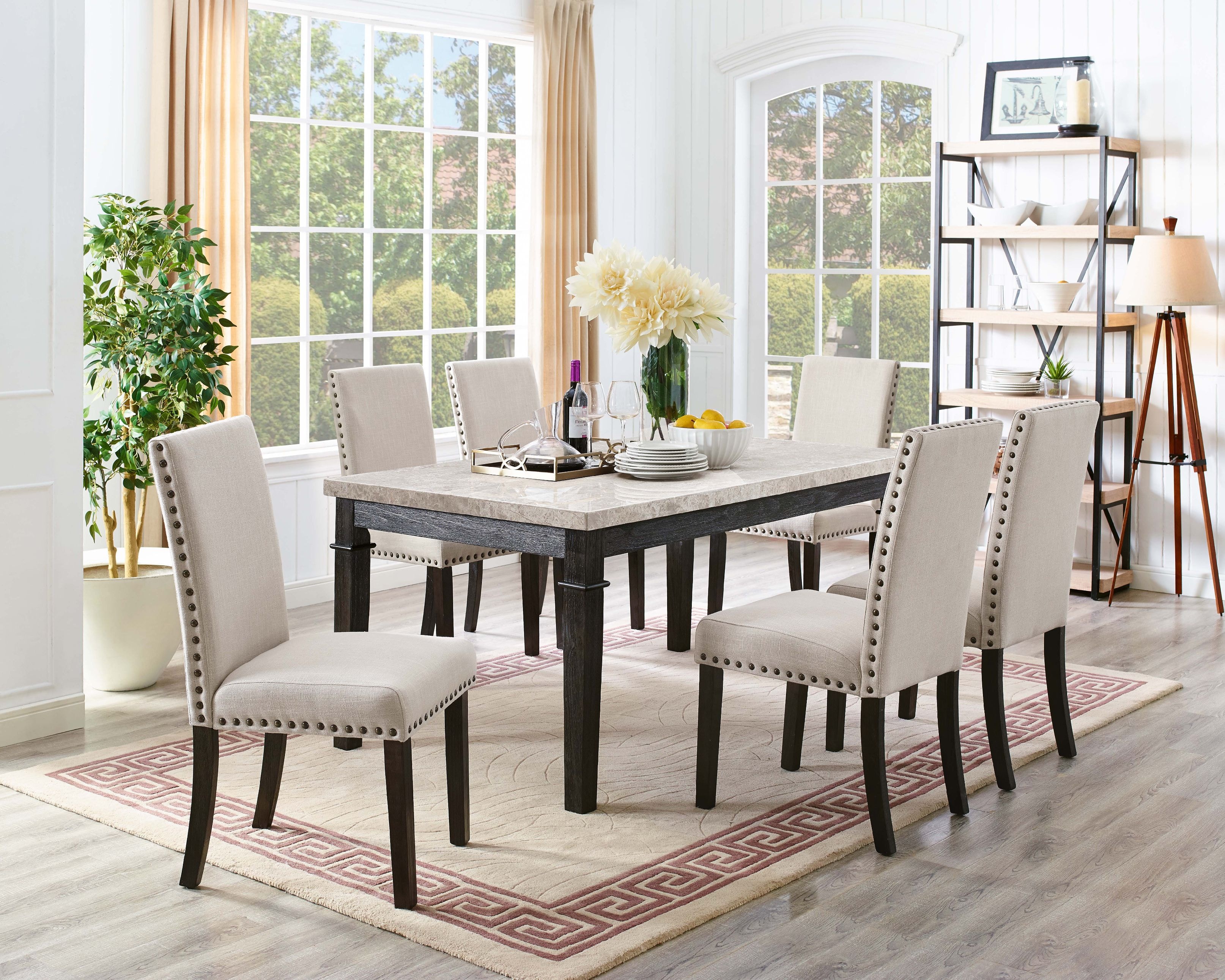 greystone marble dining set