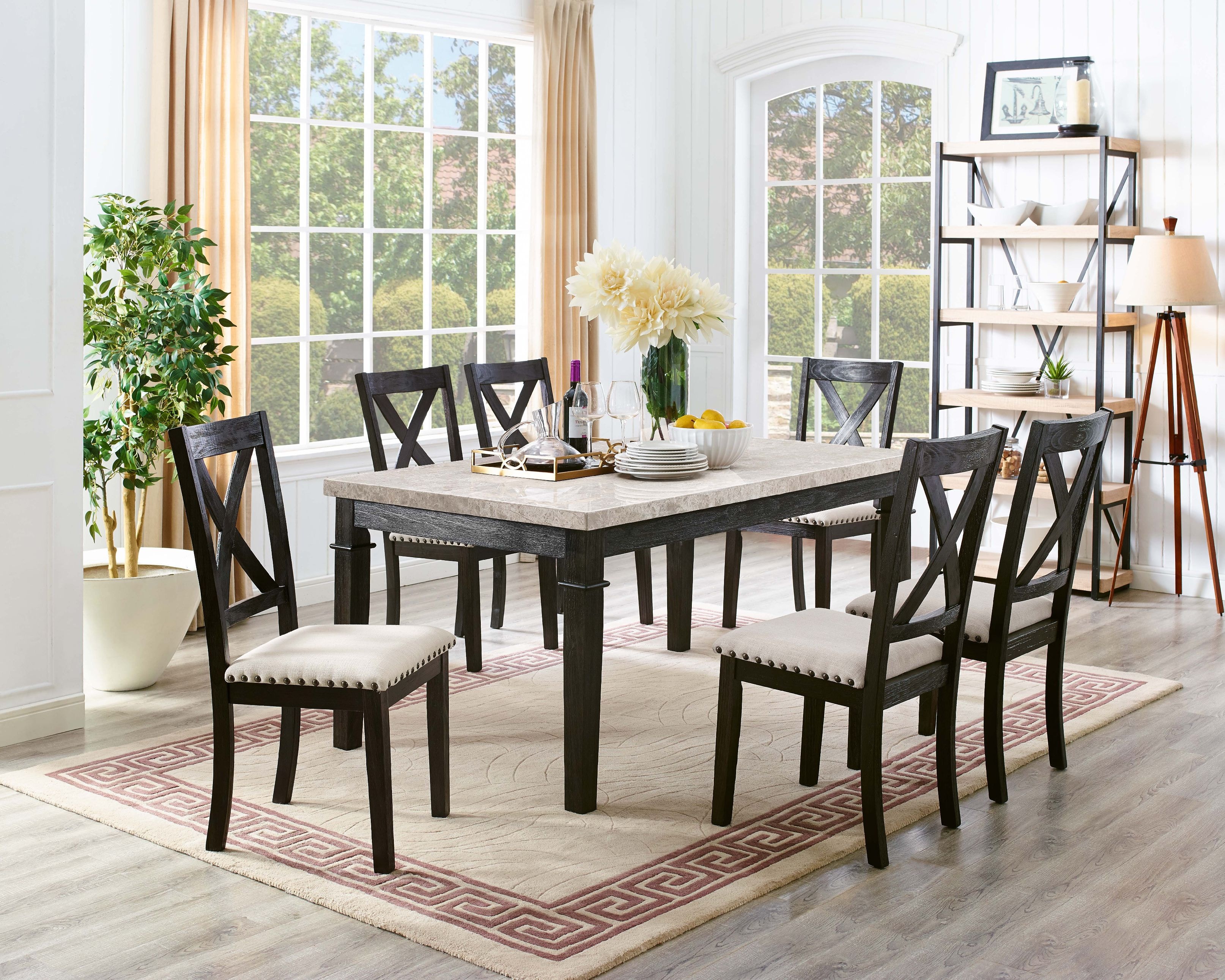 greystone marble dining set