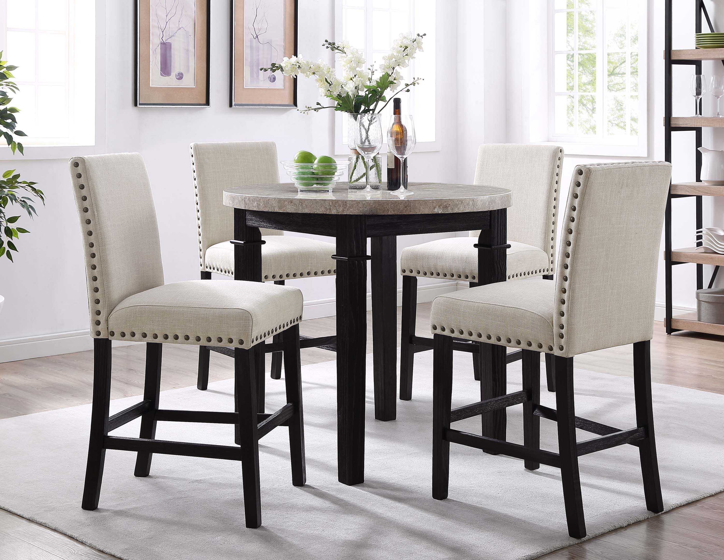 Elements International Greystone Counter Dining Set Greystone Counter Dining Set