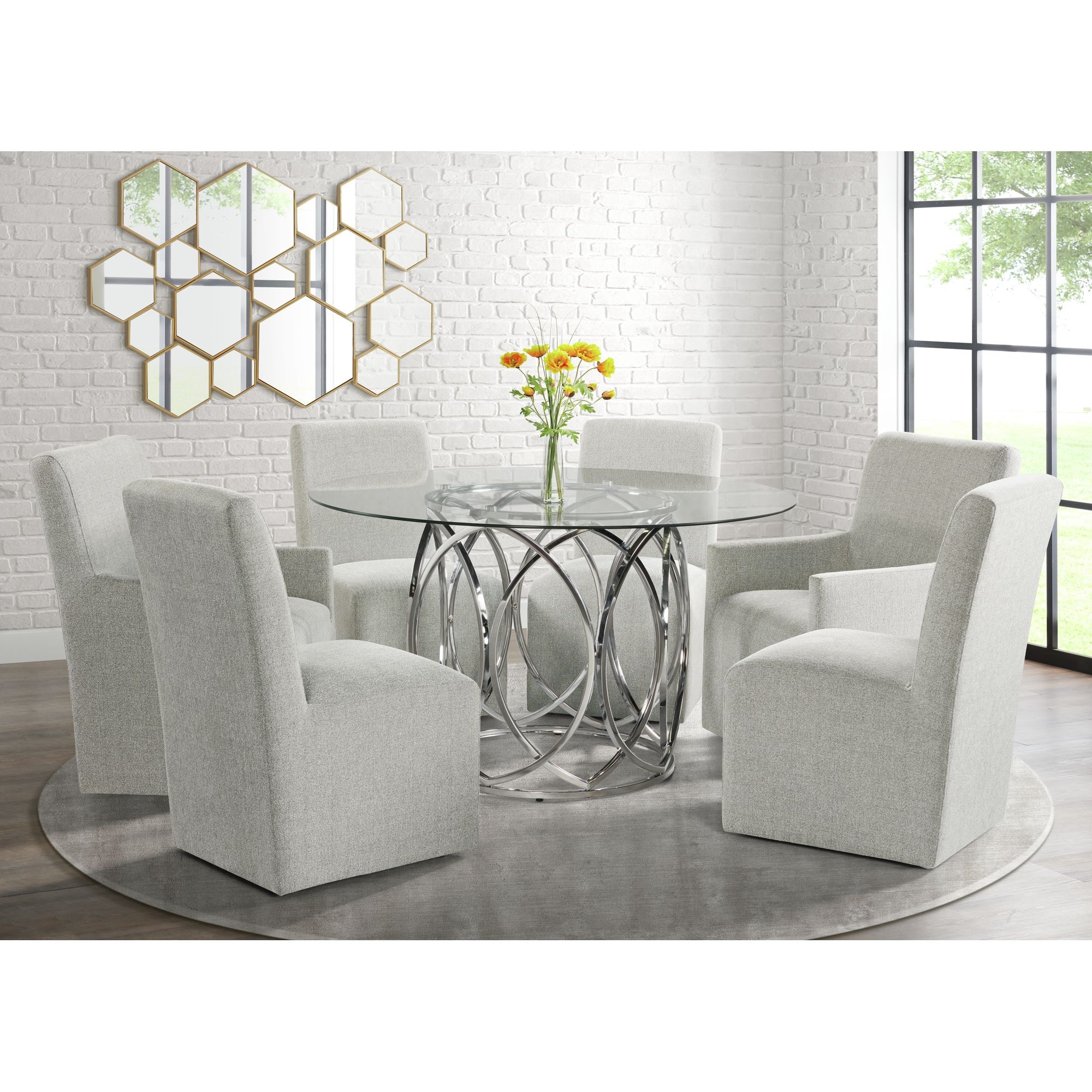 Elements International Dining Room Merlin Dining Set Elements