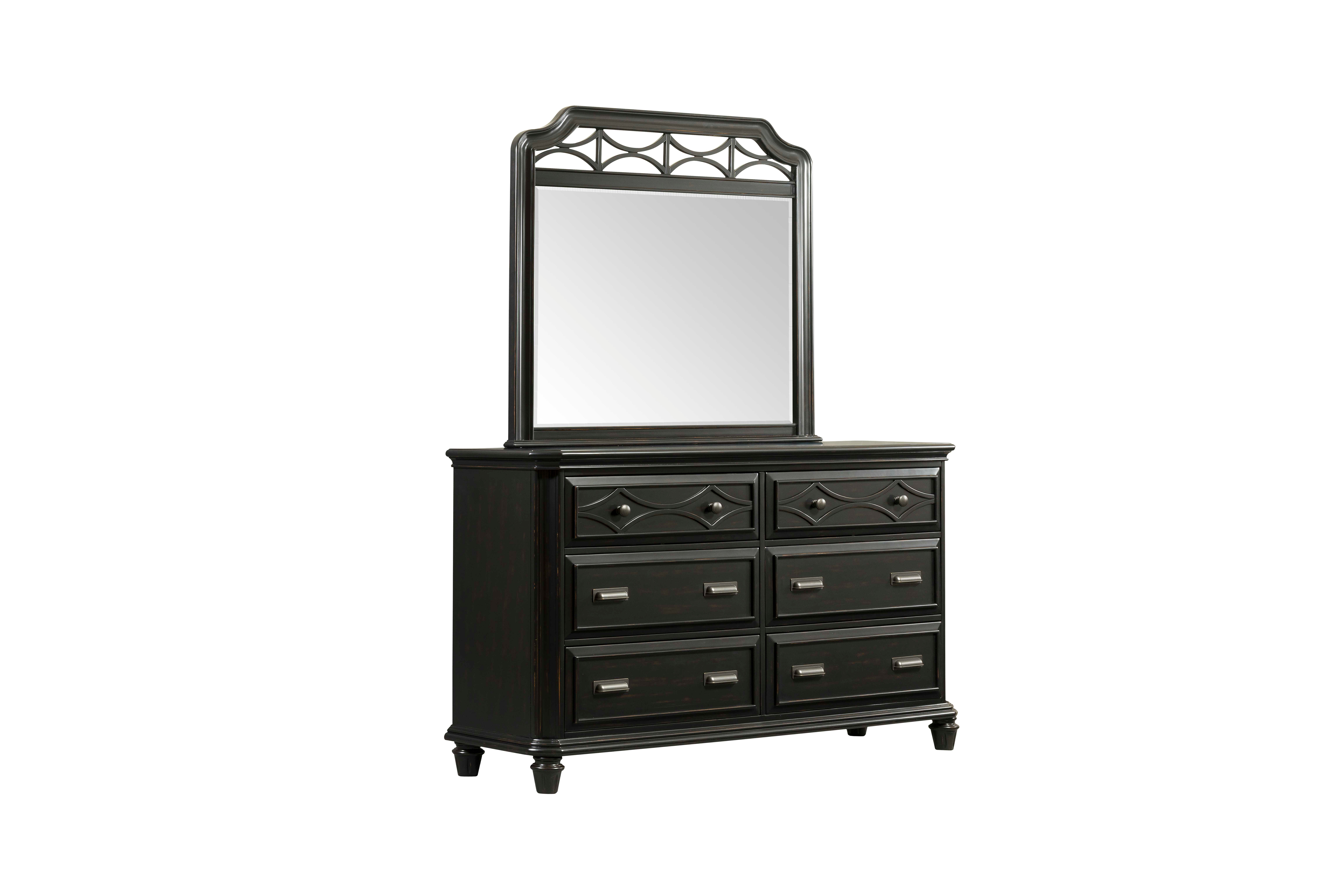 Elements International Bedroom Mystic Bay Storage Black Bedroom