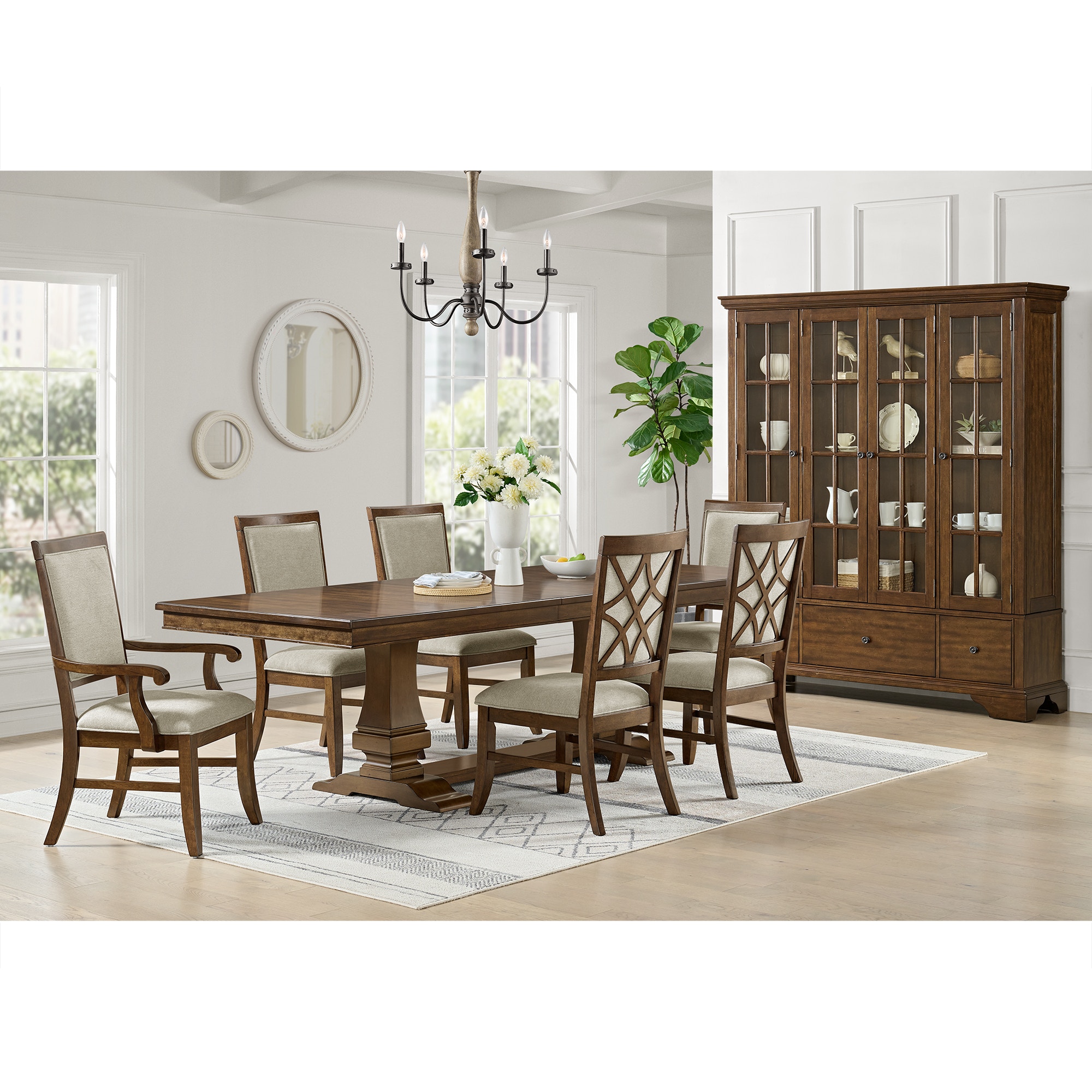 Elements International Casual Dining Phillipe Dining Set