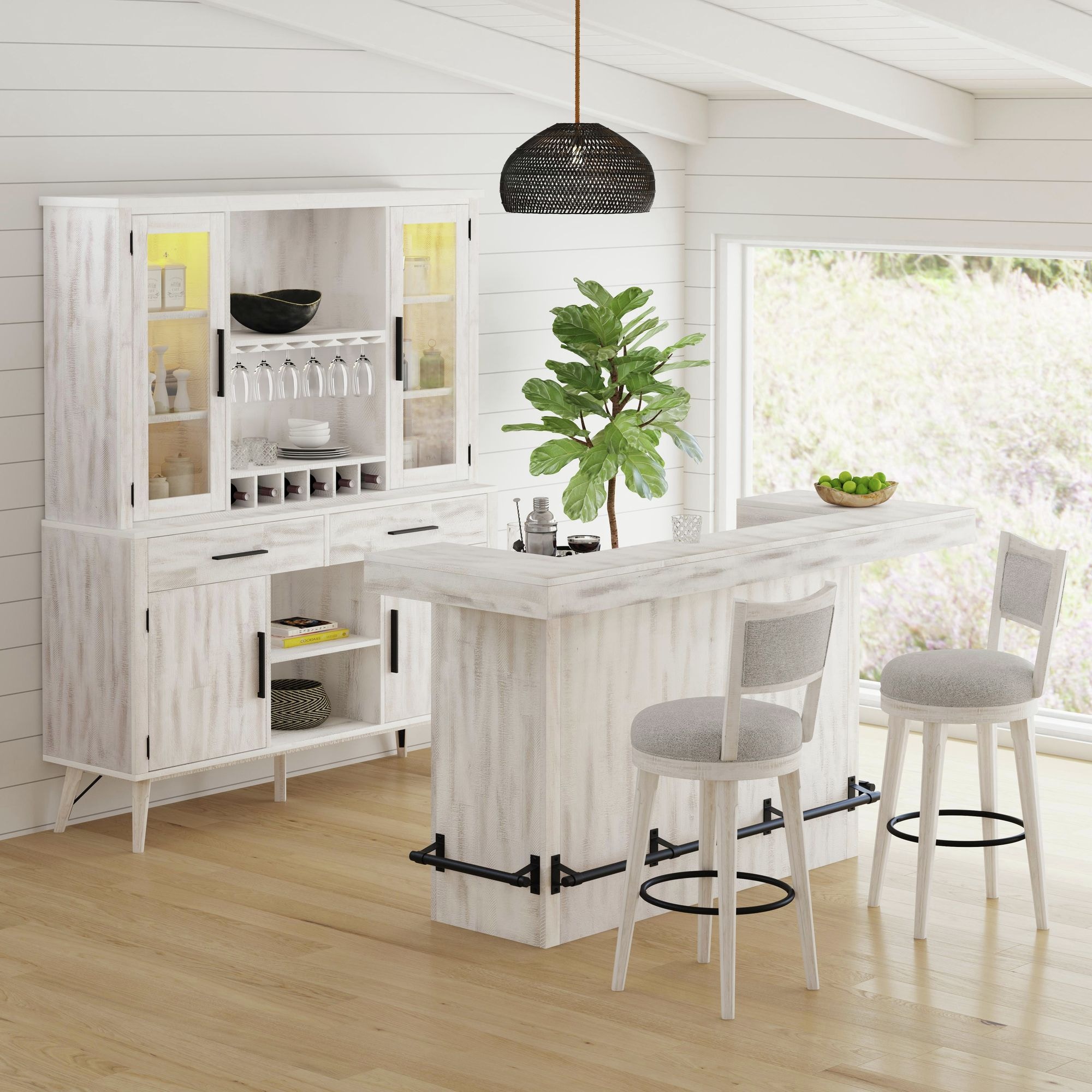 Elements International Rogen Rustic Bar Stool Rogen Rustic Bar Stool