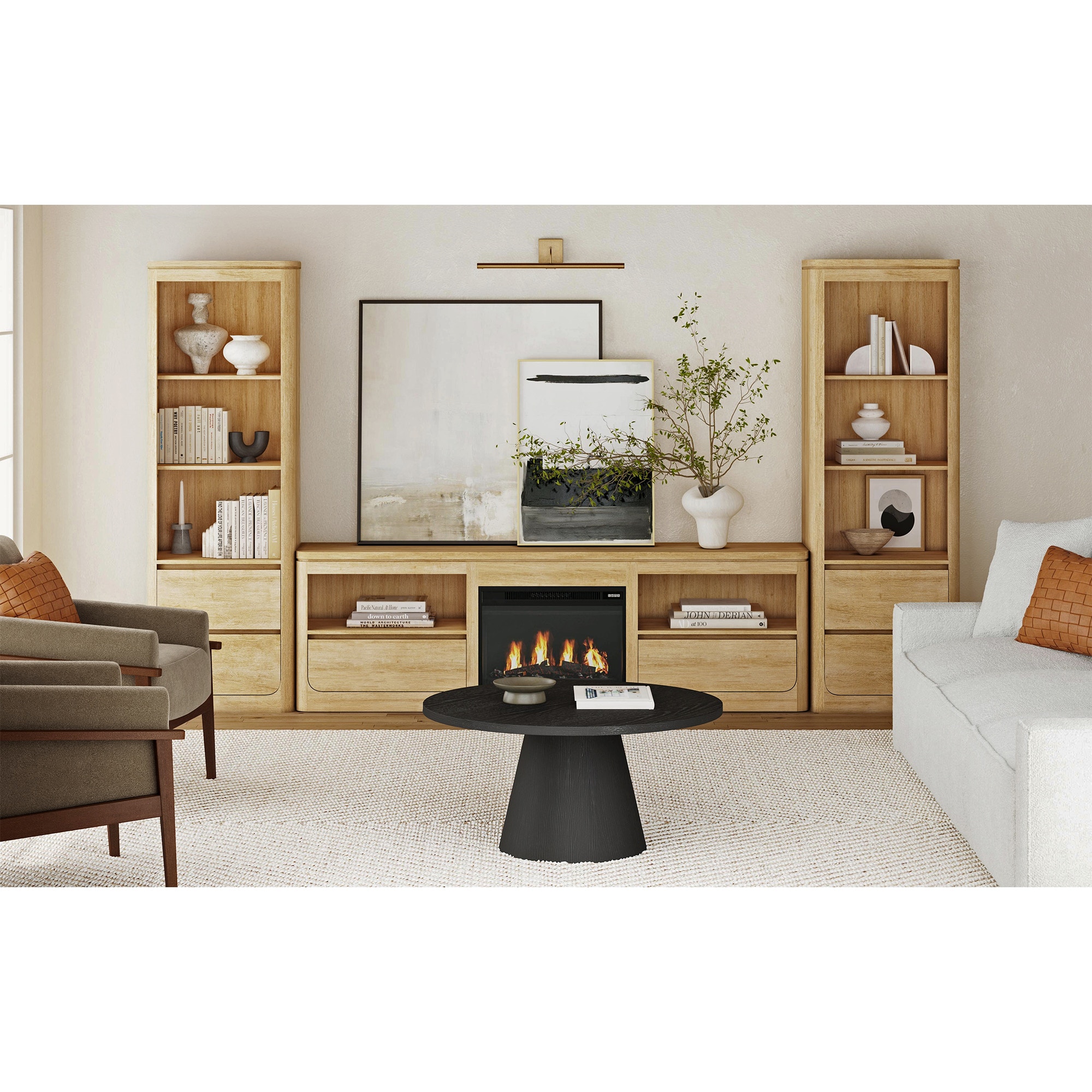  Rosalie Console and Fireplace 