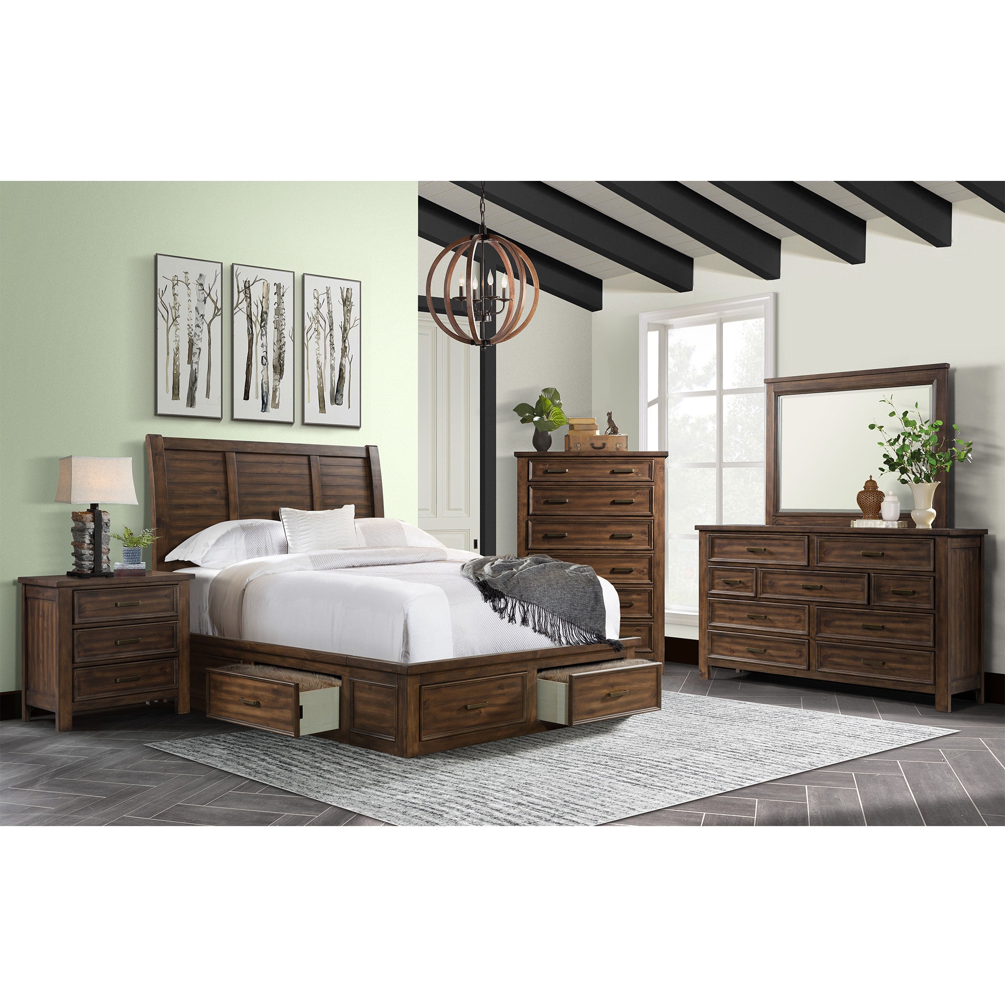 Elements International Sullivan Bedroom Sullivan Sv500xx